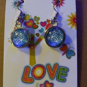 Handmade cabochon earrings